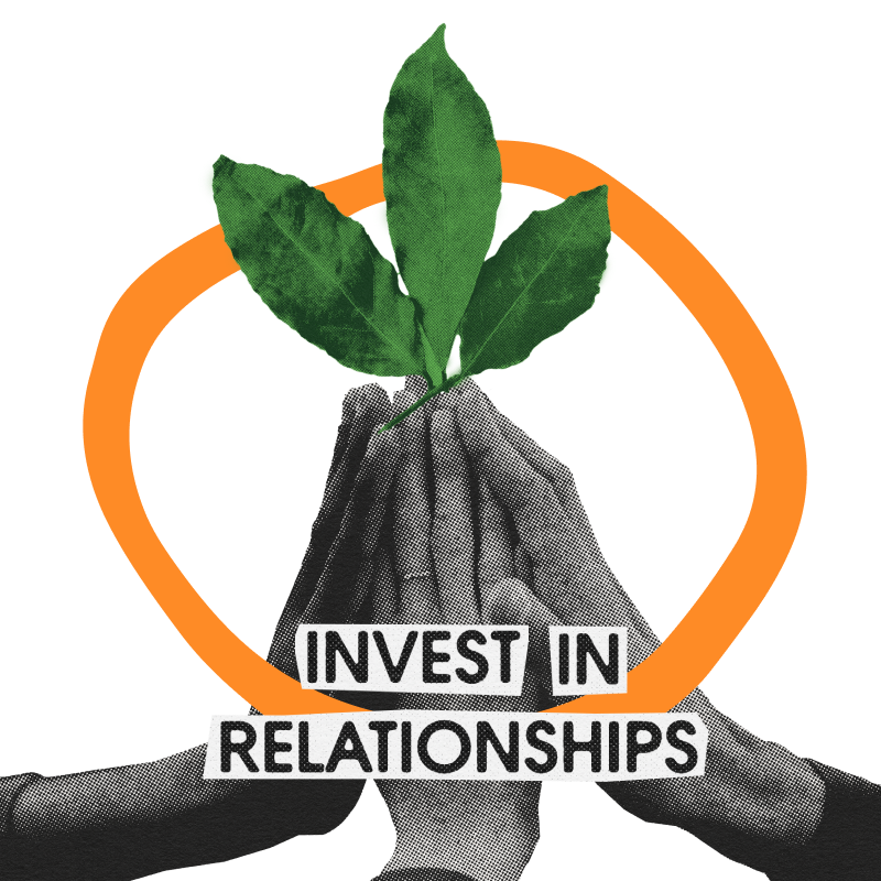 Invest in relationships icon